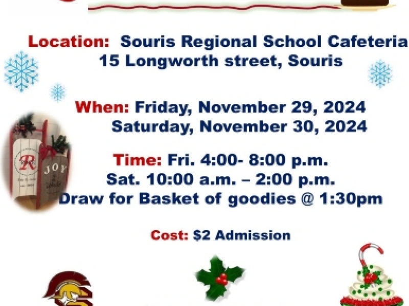 44th Annual Souris Christmas Craft & Bake Fair