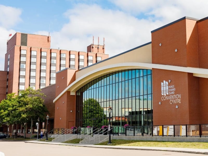 Exterior view of the PEI Convention Centre and Delta