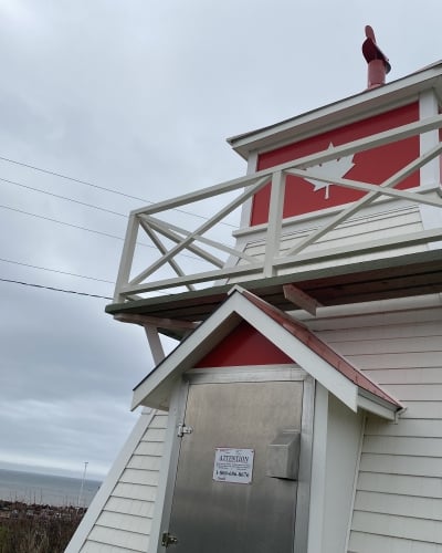 Howard's Cove Lighthouse closeup