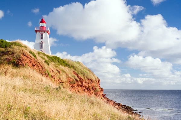 Souris Lighthouse, beach, sky