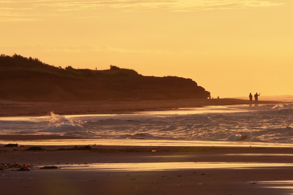 Darnley Beach at sunset