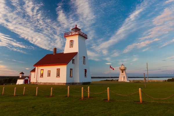 Cycling Lighthouse, sky, clouds