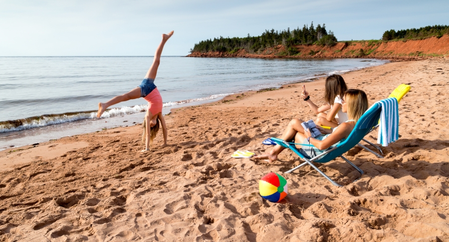 Sheep Pond Beach, Playing On the Beach