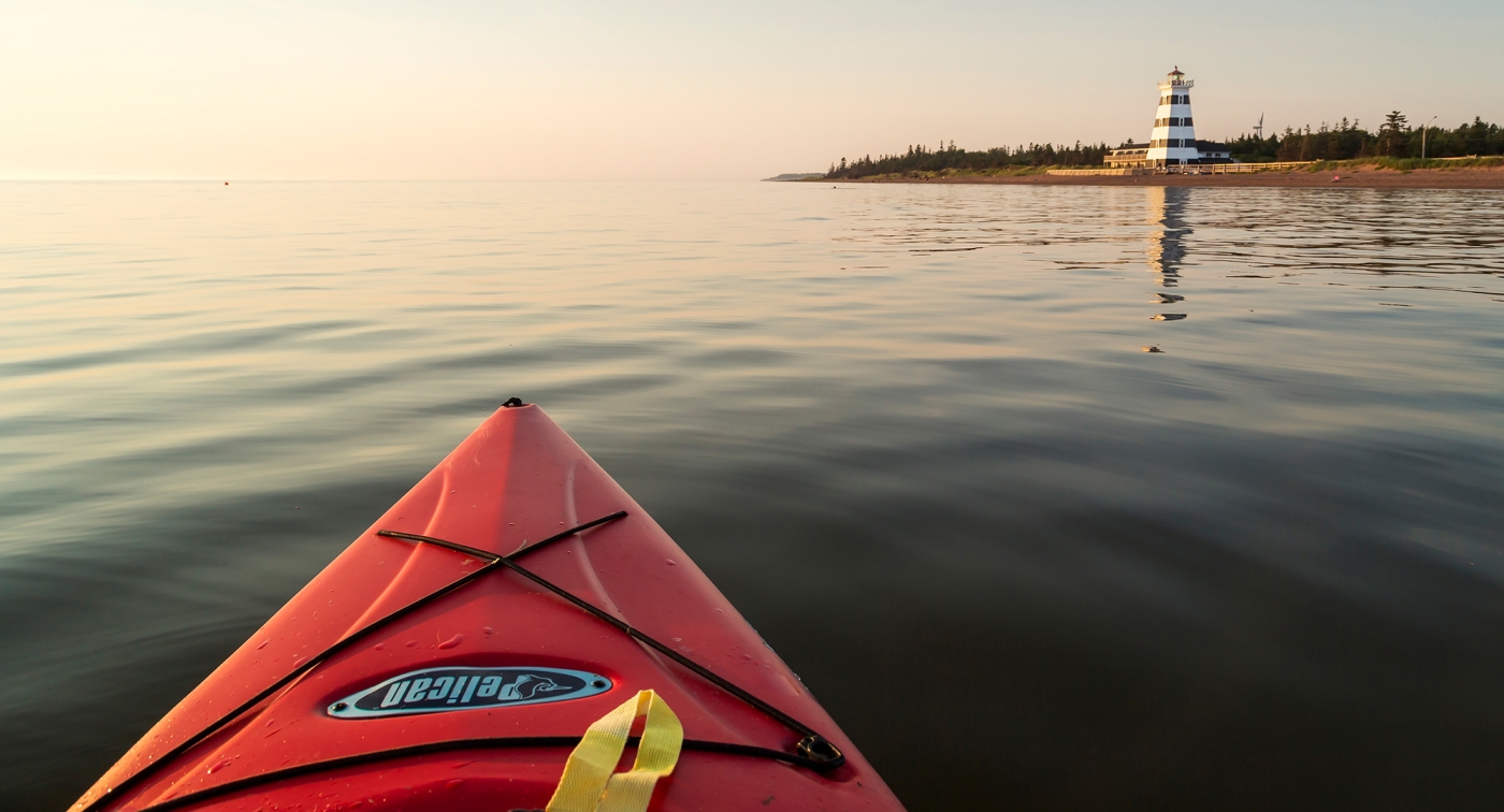 West Point, ocean, lighthouse, kayak 