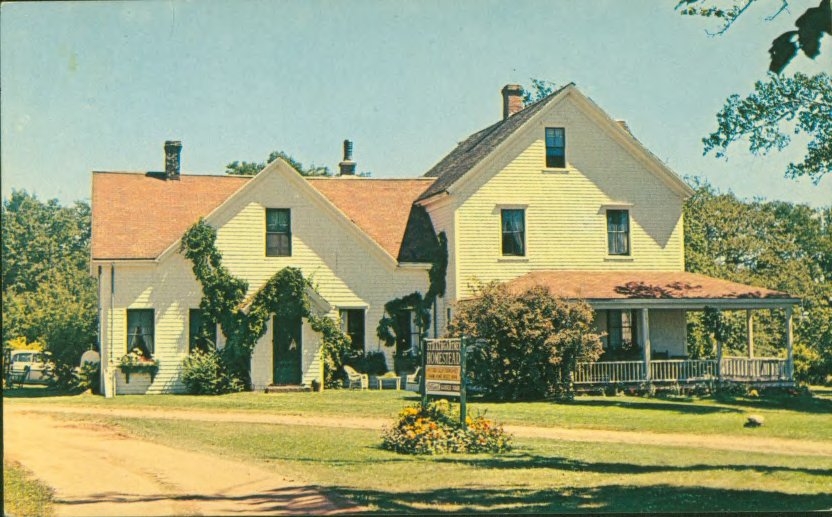 Historic postcard picturing Strathgartney Homestead, PEI